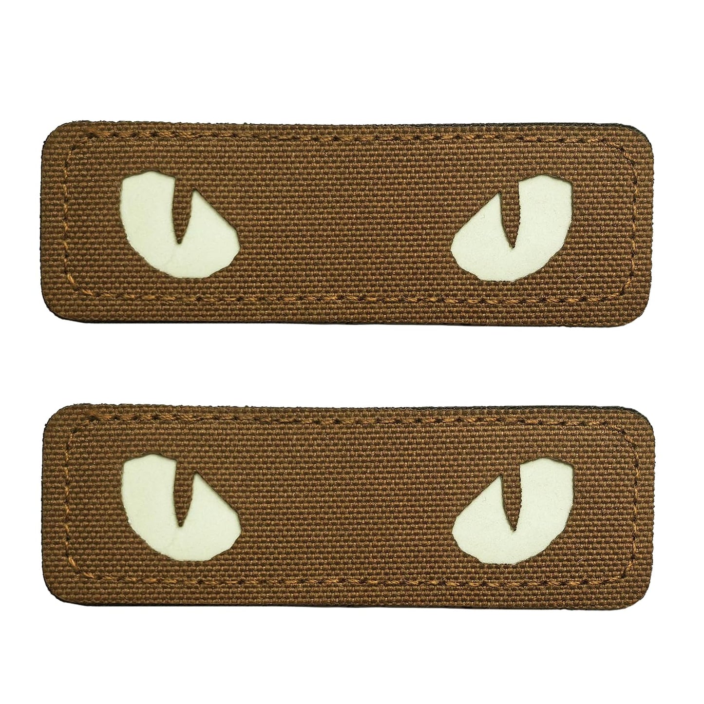 LINXGR Cat Eyes Patches Tactical Morale Patches Hook & Loop Fasten Tactical Emblem for Vests Backpacks Hats Laser-cut Outdoor Badge Glow-in-the-Dark Accessories (Black)