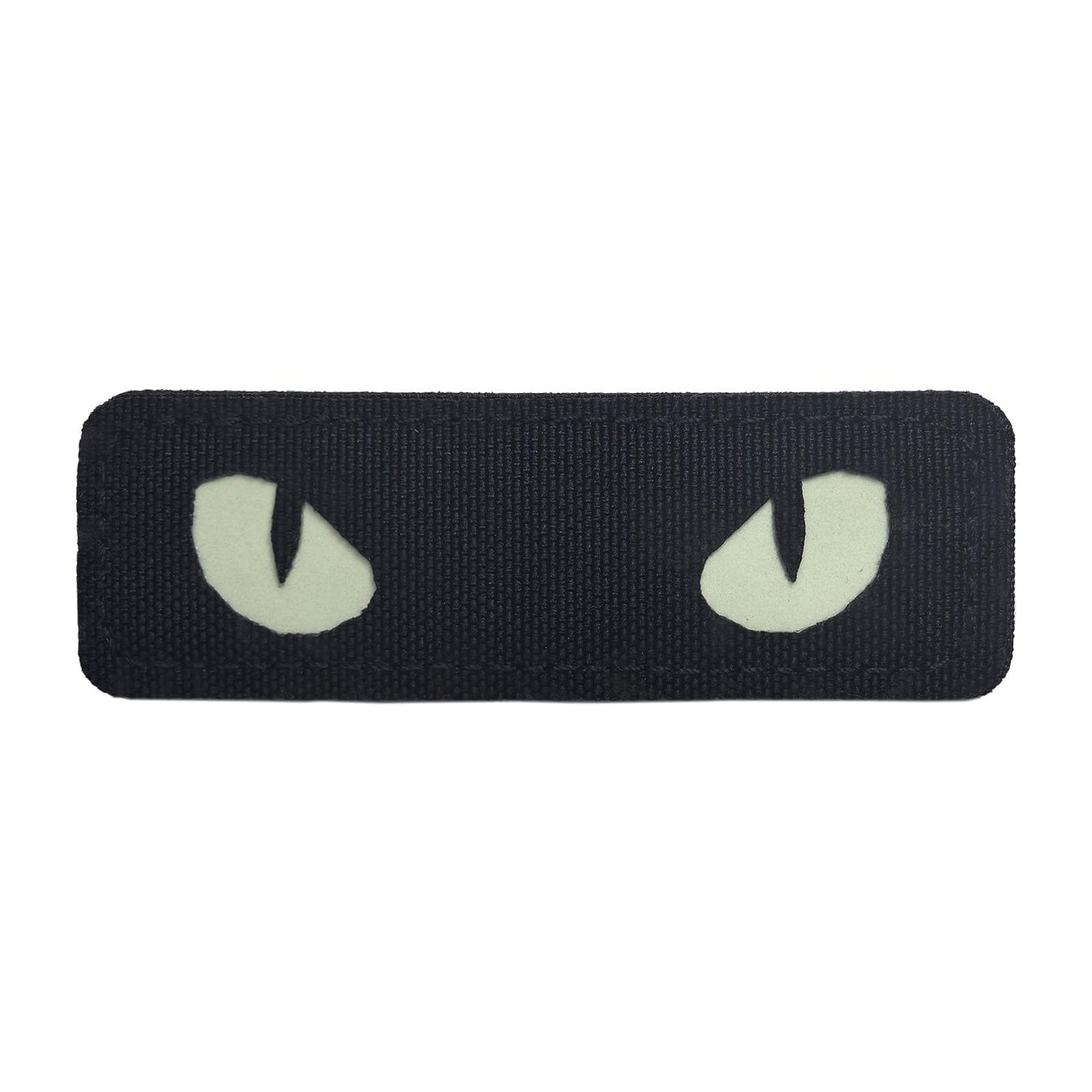 LINXGR Cat Eyes Patches Tactical Morale Patches Hook & Loop Fasten Tactical Emblem for Vests Backpacks Hats Laser-cut Outdoor Badge Glow-in-the-Dark Accessories (Black)
