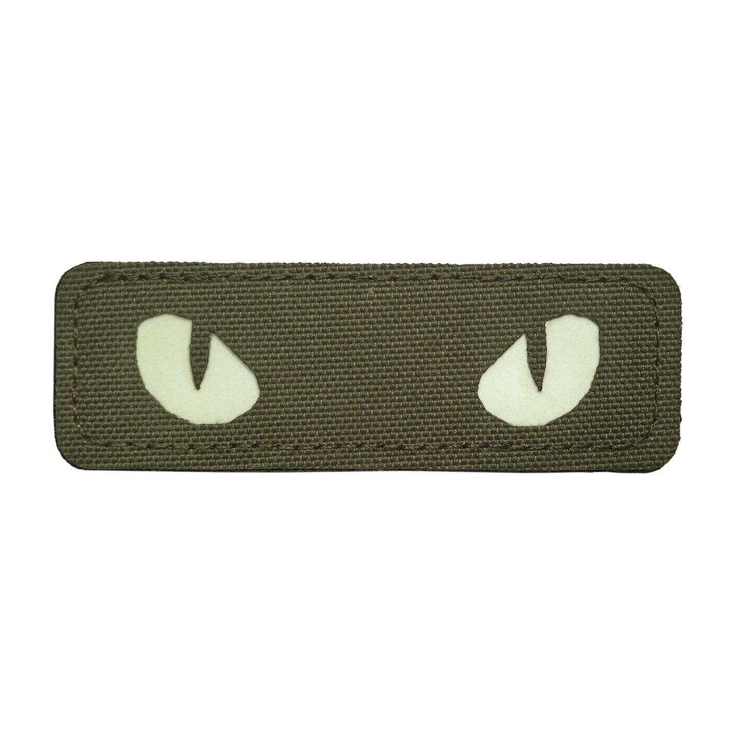 LINXGR Cat Eyes Patches Tactical Morale Patches Hook & Loop Fasten Tactical Emblem for Vests Backpacks Hats Laser-cut Outdoor Badge Glow-in-the-Dark Accessories (Black)